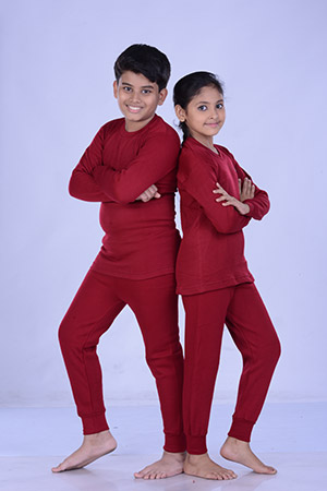 Children Maroon Solid RNF