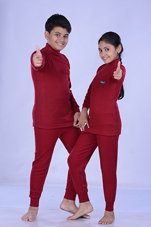 Children Maroon Solid HNF
